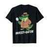 Detective Alligator Cartoon Character Investi-gator T-Shirt