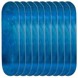 Cal 7 Blank Maple Skateboard Decks (Bundle of 10) (8.25 Inch, Blue)