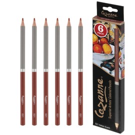 Creative Mark Cezanne Premium Colored Pencils Italian Earth 6 Pack - Highly-Pigmented Drawing Pencils - Coloring Pencils for Drawing, Blending, Coloring, and More
