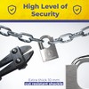Magmaus® SDL/50 [Never-Rust] Outdoor Padlock Heavy Duty Waterproof - [High