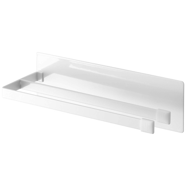 Yamazaki Industries 5142 Magnetic Dish Towel Hanger, Slim, White, Approx.