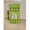 Inventive Travelware " a " Lime Green W/ Black Polka