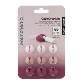 Bluelounge CableDrop Mini, 9pcs - Ombre Blush
