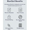 BlanQuil Genuine Blanquil 12lbs Weighted Blanket, Navy - Decreased Anxiety
