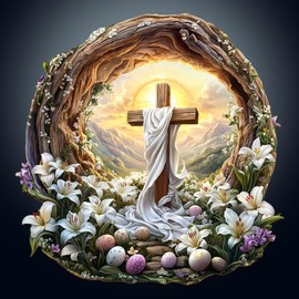 KAAYEE Wooden Puzzles for Adults, 3D Vision Effect Holy Light Cross Wooden Jigsaw Puzzle Unique Shape Wood Puzzle Adult, 3D Effect Flat Puzzle Birthday Family Game (L-13.4 * 13.3 in-300pcs)