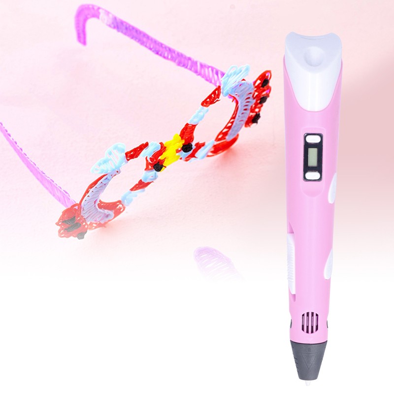 Kid 3D Printing Pen Children LCD Display Drawing Graffiti Pen