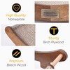 FUKUMARU Extra Large Sisal Cat Scratcher Bed Indoor Sturdy Wood