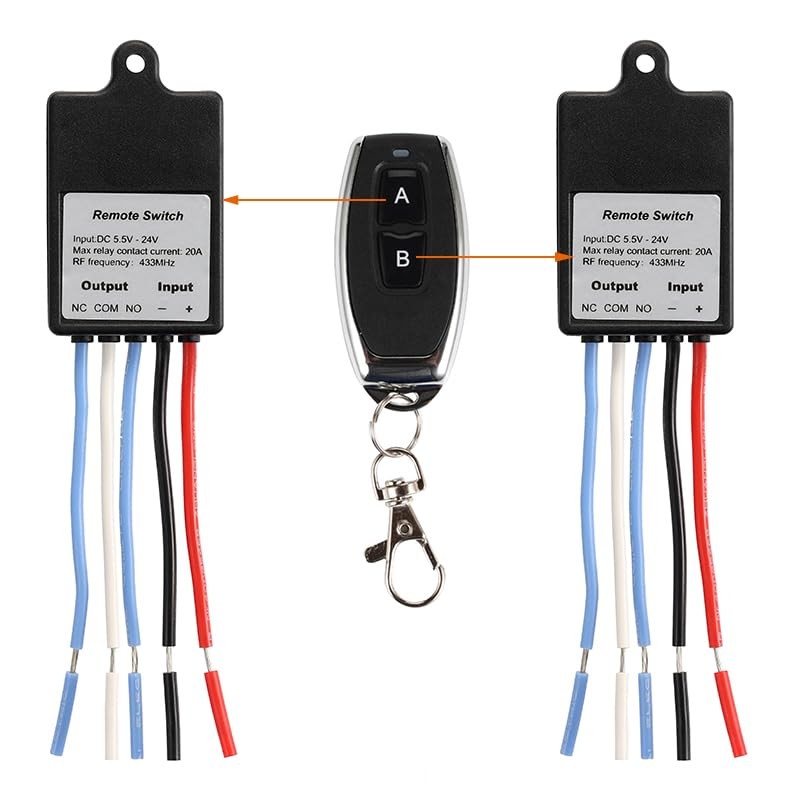 QIACHIP Mini Wireless Remote Control Switch DC 6V 12V 24V