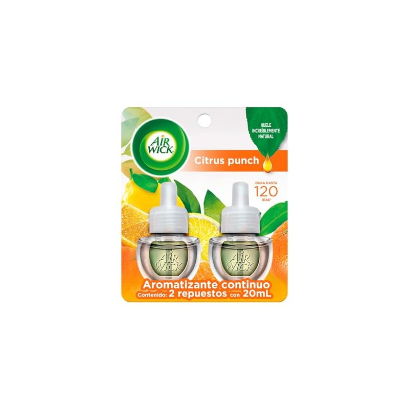 Air Wick 2 Repuestos de Aromatizante de Ambiente Continuo para