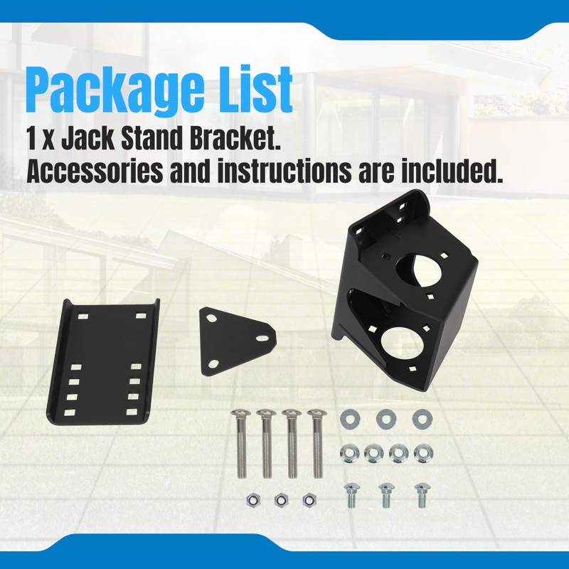 KUAFU Jack Stand Bracket Bolt-On Relocation Set for Trailer 3-Bolt