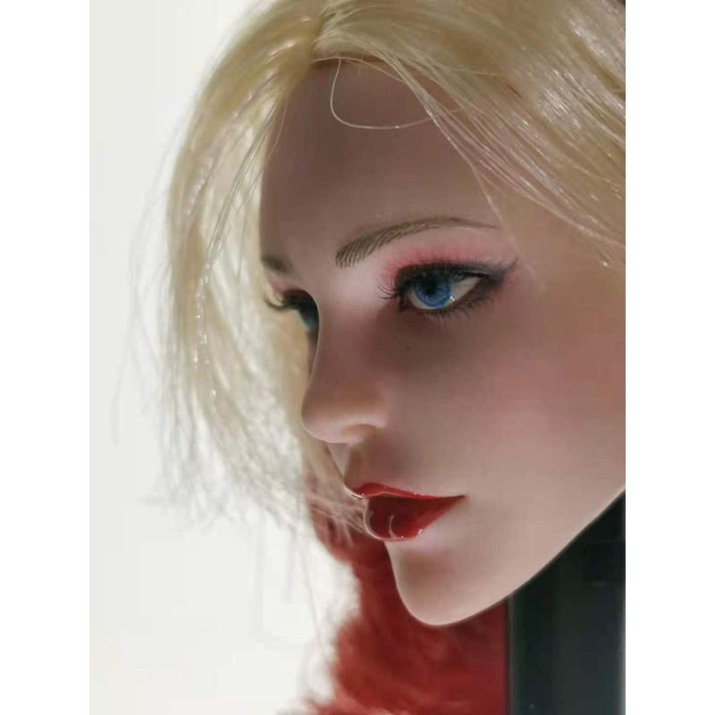1/6 Female Joker Head Sculpt Fit 12" PHHT Action Figure