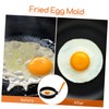 Ciieeo 6 Pcs Stainless Steel Egg Rings with Separator Brush