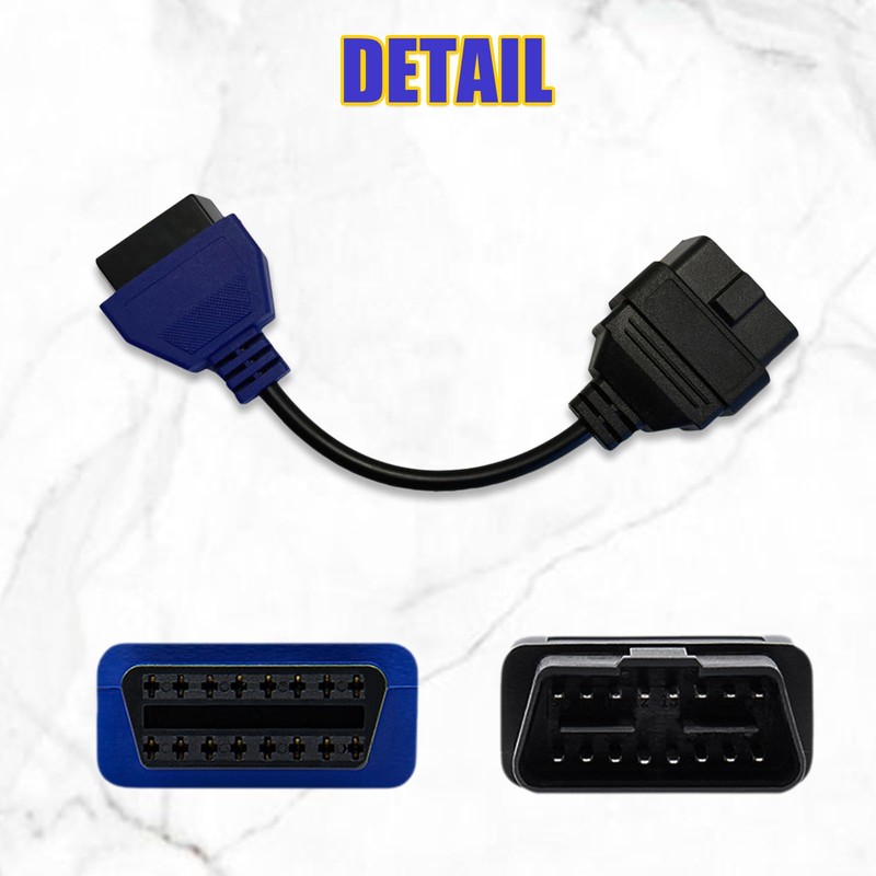 VZG OBD2 Cable Set for FiatECUscan,Compatible with OBDii Diagnostic Scanner
