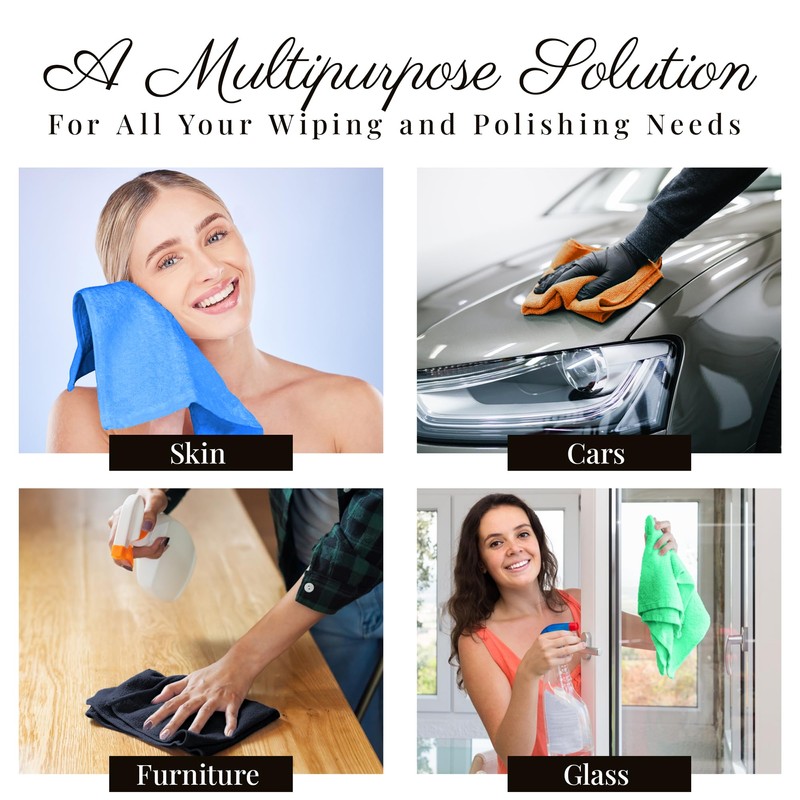 EcoSol Designs - Microfiber Towels Cleaning and Drying Must-Have, Ultra