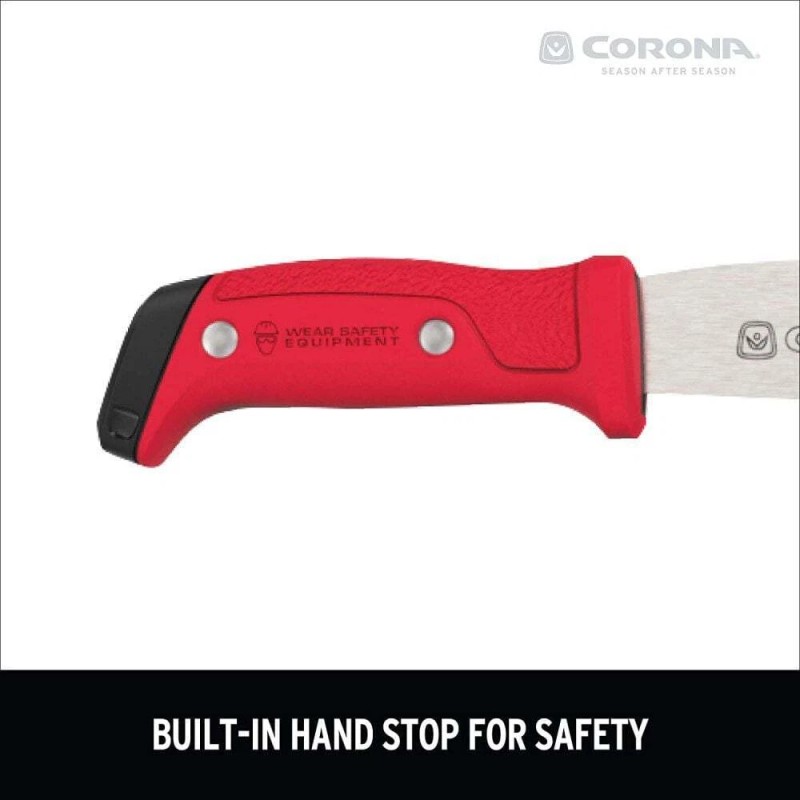 Corona Machete 22In Tempered Steel With Ergonomic Handle
