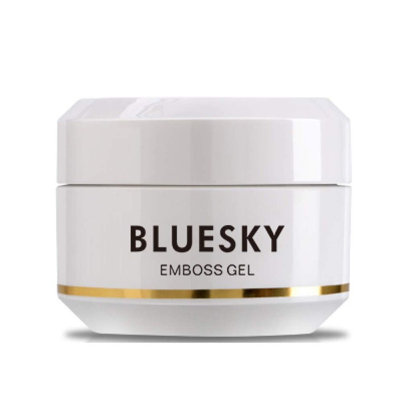 Bluesky UV Gel Emboss Carving Gel for Nail Art, Blue,