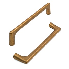 KNOKLOCK 10 Pack 5 Inch(128mm) Kitchen Cabinet Handles Antique Brass Cabinet Pulls Kitchen Cabinet Hardware Drawer Pulls for Cupboard Wardrobe