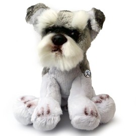 Schnauzer Cuddly Toy Dog Grey Plush Toy Cuddly Dog Tuska – Cuddly Toys *biz