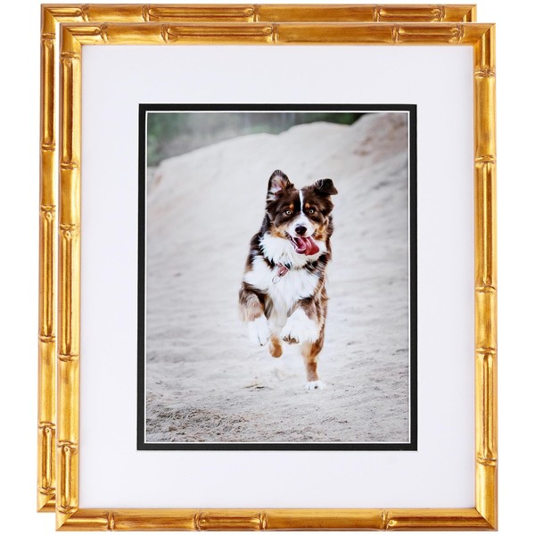 ArtToFrames 8x32 Inch Gold Picture Frame, 2 - Pack, This