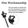 100Pcs Tri-Fold Exploding Aluminum Blind Rivet Tri Grip Rivet for