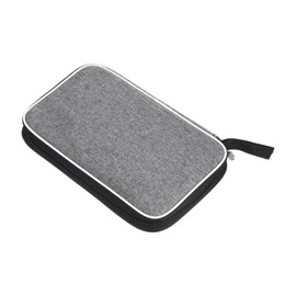 PATIKIL 10.6" x 7" Ping Pong Paddle Case, Table Tennis Racket Case Soft Cover Container Bag for Sports Accessories, Grey