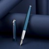 HongDian 525 Dark Blue Fountain Pen, Extra Fine Nib Classic