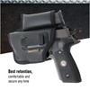 IWB Pistol Holster with Mag Pouch. Eco Leather Holsters for