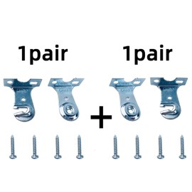 Kowibcl 6pcs Roller Window Shade Outside Mount Brackets with Screws, Curtain Rod Holder, Zinc