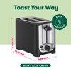 BELLA 2 Slice Toaster with Auto Shut Off - Extra