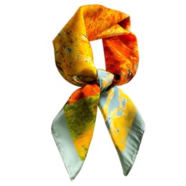 Hioyiwse Satin Bandanas Head Scarf For Women Hair Scarves Accessories Lightweight Fashion Wrap Neck Silk Sleeping Headscarf A43