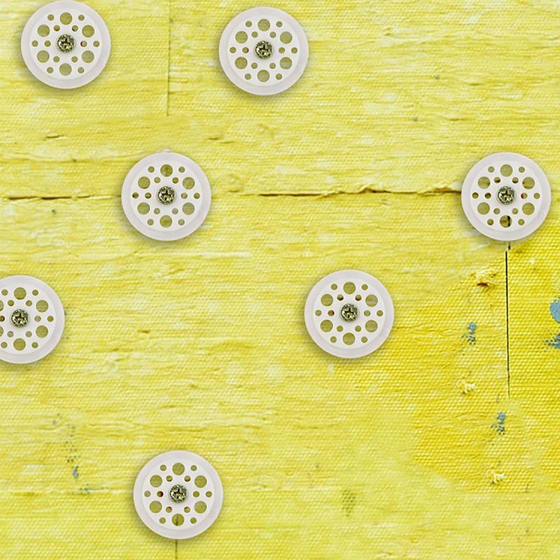 100Pcs Clear Plastic Flat Washers Load Spreading Transparent Foam Board
