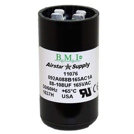 88-108 uF x 165 VAC - BMI Start Capacitor # 092A088B165AC1A - Made in The USA Y