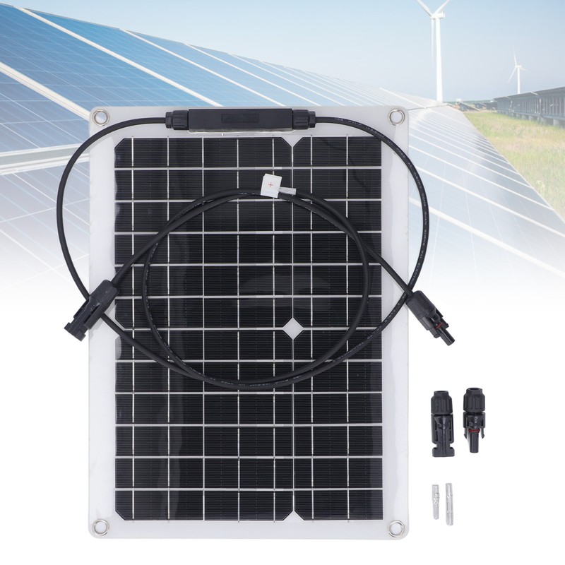 Small Solar Panel Flexible Kit 18V 15W for Battery Charging