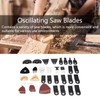 120 Pcs Oscillating Multitool Accessories Saw Blades Durable Quick Release