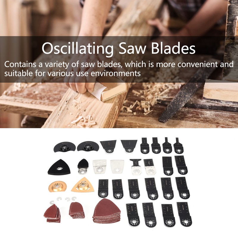 120 Pcs Oscillating Multitool Accessories Saw Blades Durable Quick Release