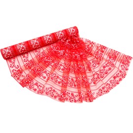 Christmas Concepts® 9M x 40CM Sheer Organza - Christmas/Party/Wedding Decoration (Candy Cane)