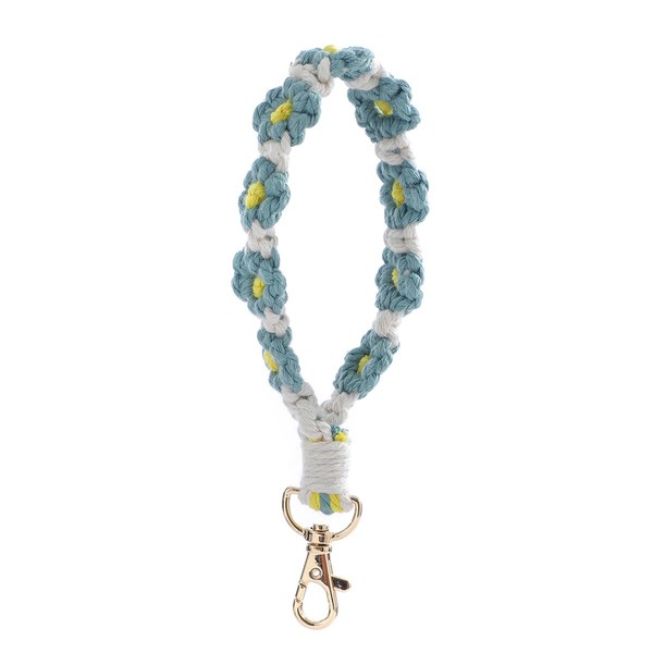 Sither - Llavero de macramé para mujer, hecho a mano,