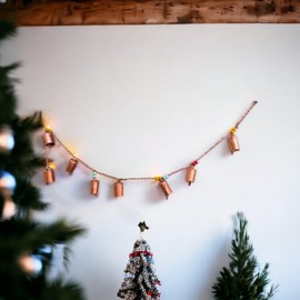 Siddhivinayak Overseas Campanas para manualidades, campanas colgantes para colgar en la puerta, campanas rústicas de Navidad de metal decorativas, campanas de armonía para apertura de puerta, campanas de puerta