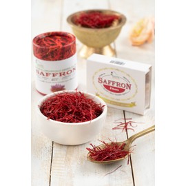 Premium Quality Saffron | Super Negin Grade A+ Saffron Threads | Pure all Red Saffron Spice for Culinary Use as Paella, Risotto, Bomba Rice, Saffron Tea and Golden Milk (2 Grams / 0.07 ounce)