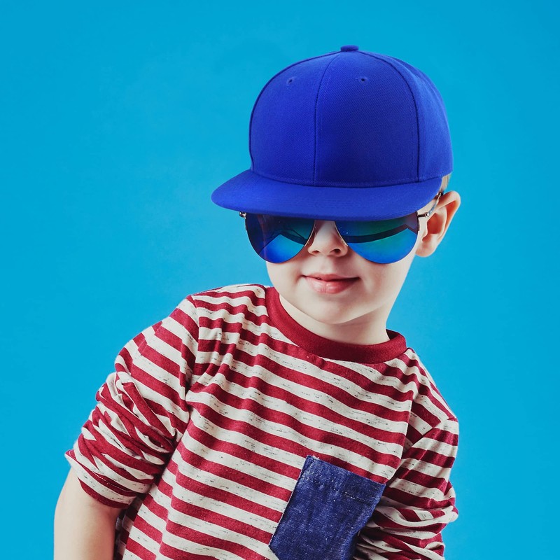 Trendy Apparel Shop - Gorra de visera plana para niños,