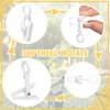 Beeveer 50 Pcs RV Awning Light Clips White Curtain Hooks