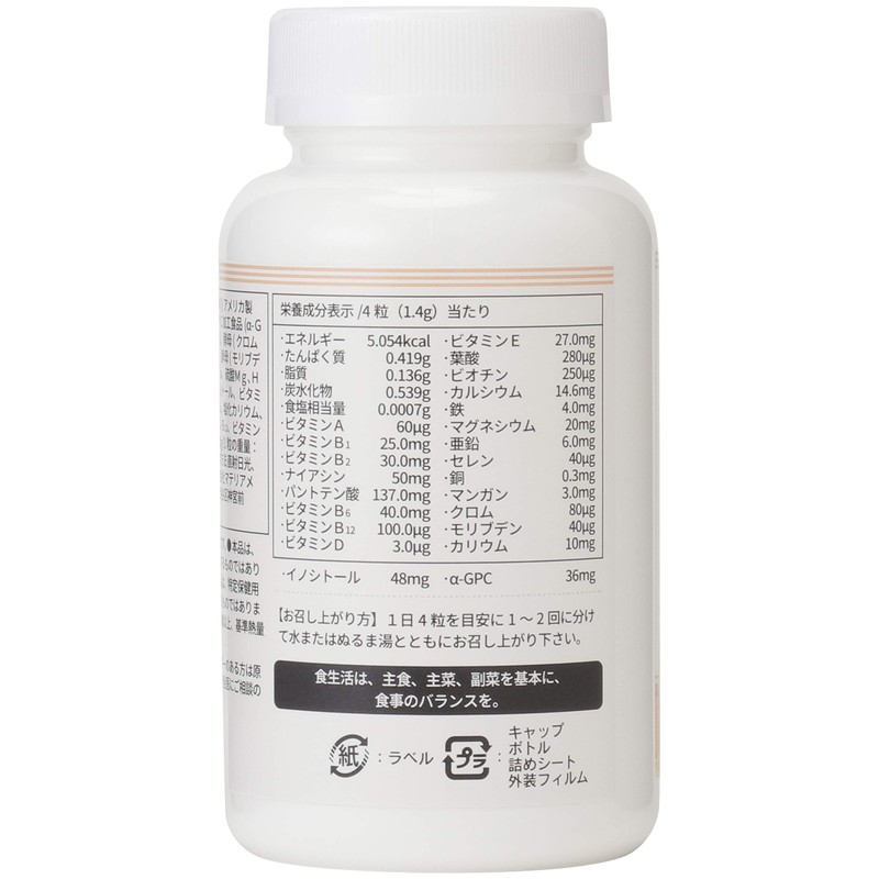 マルチビタミン＆ミネラル メガビタミン120錠30日分