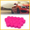 REPAIROCK 20 Pcs 19mm Pink Silicone Luminous Car Wheel Tyre