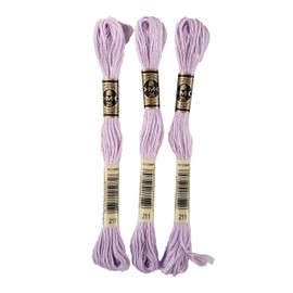 DMC 6-Strand Embroidery Cotton 8.7yd - Light Lavender - 117-211 - Bundle of 3 Skeins