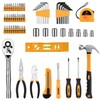 DEKOPRO 65 Pieces Tool Set General Household Hand Tool Kit