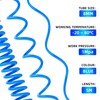 TAILONZ PNEUMATIC 5M PU Air Spiral Hose with 8 mm
