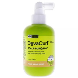 Deva Curl Scalp Puriphy Scalp, Hair Reset 8 fl oz Exfoliating Hair Rinse Spray.