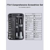 [Super Durable] 77in1 Screwdriver Set, Include 46in1 Precision Screwdriver and