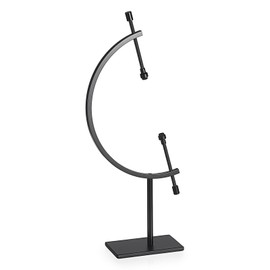 UXYES Black Metal Sphere Holder Caliper Stand, Hold 1-1/2 to 5, Caliper Style Display Stand for Mineral, Ornament, Gem, Shell, Coin, etc