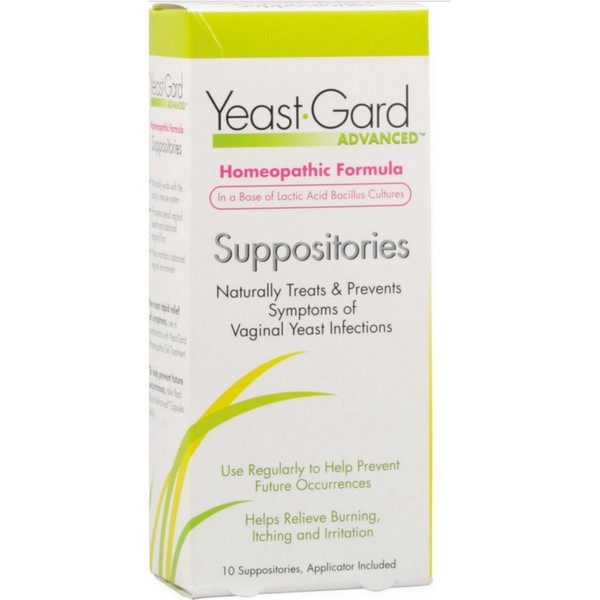 YeastGard Advanced Suppositories, 10-Count Boxes (Pack of 3)